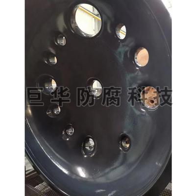 大型釜盖喷涂四氟